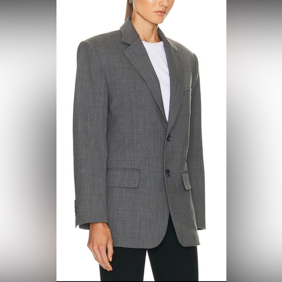 Nili Lotan Jackets & Blazers - Nili Lotan Boyfriend Jacket in Heather Grey (Sz 8)